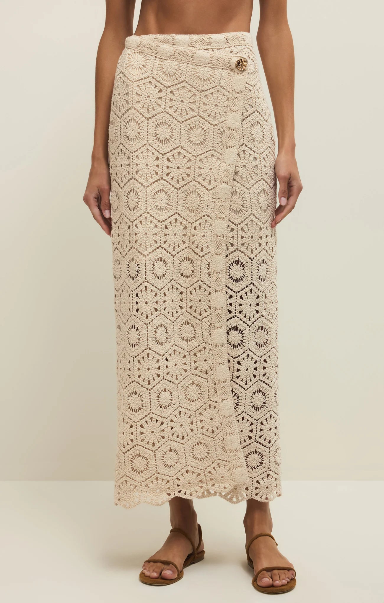 Raquel Lace Skirt - Natural