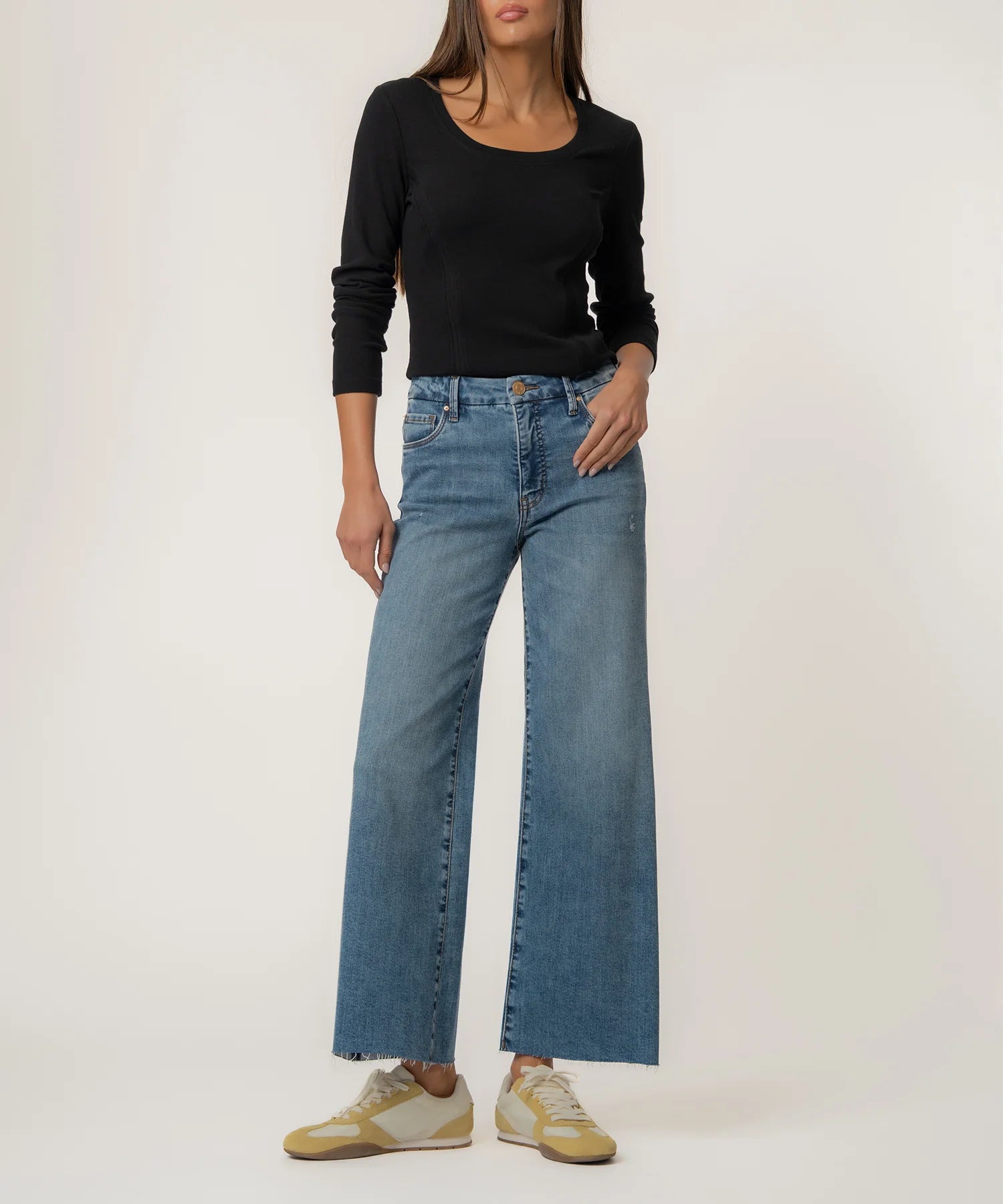 Meg High Rise Wide Leg - Regent Wash