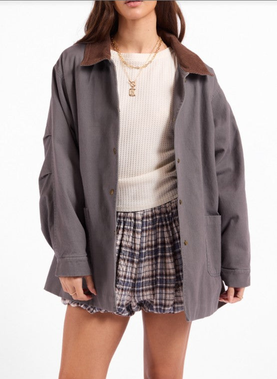 Nordic Nights Barn Jacket - Charcoal Taupe
