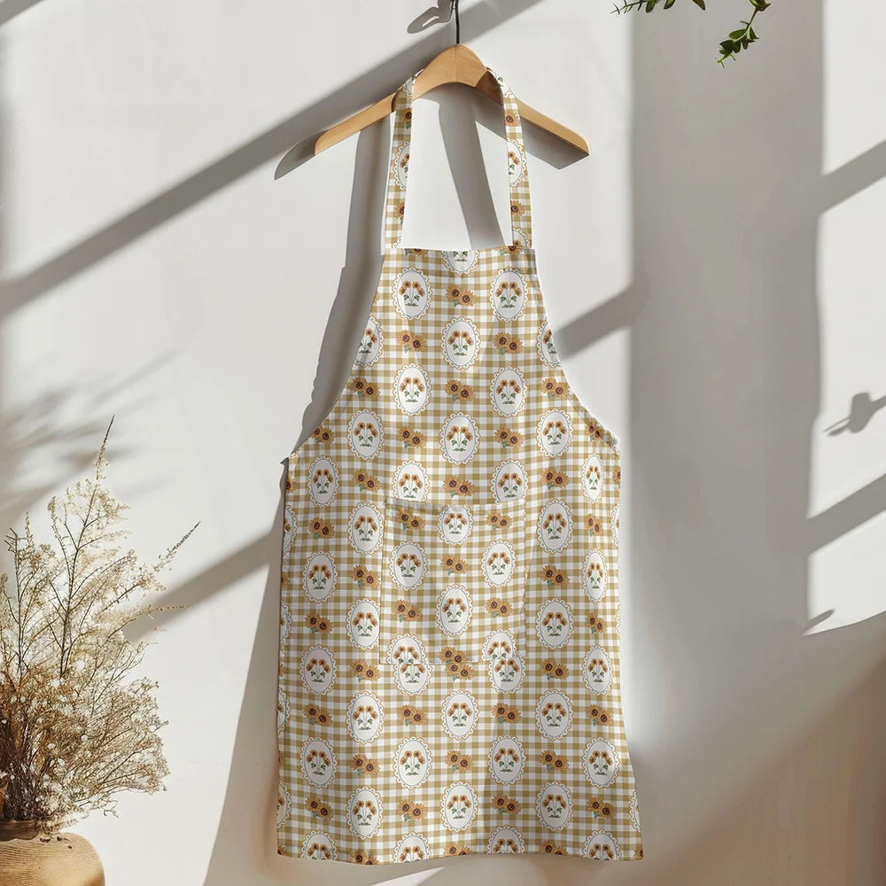 Sunflower Gingham Apron