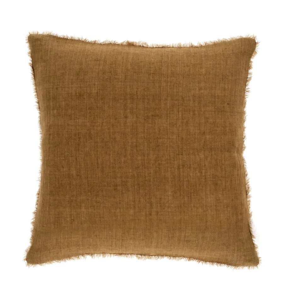 Lina Linen Pillow - Tawny