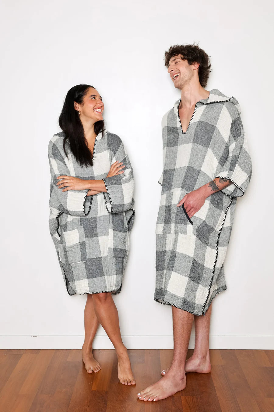 The Limited Edition Plaid Cocoon Poncho (Men)