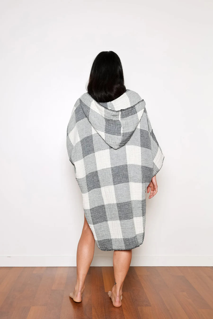 The Limited Edition Plaid Cocoon Poncho (Women)