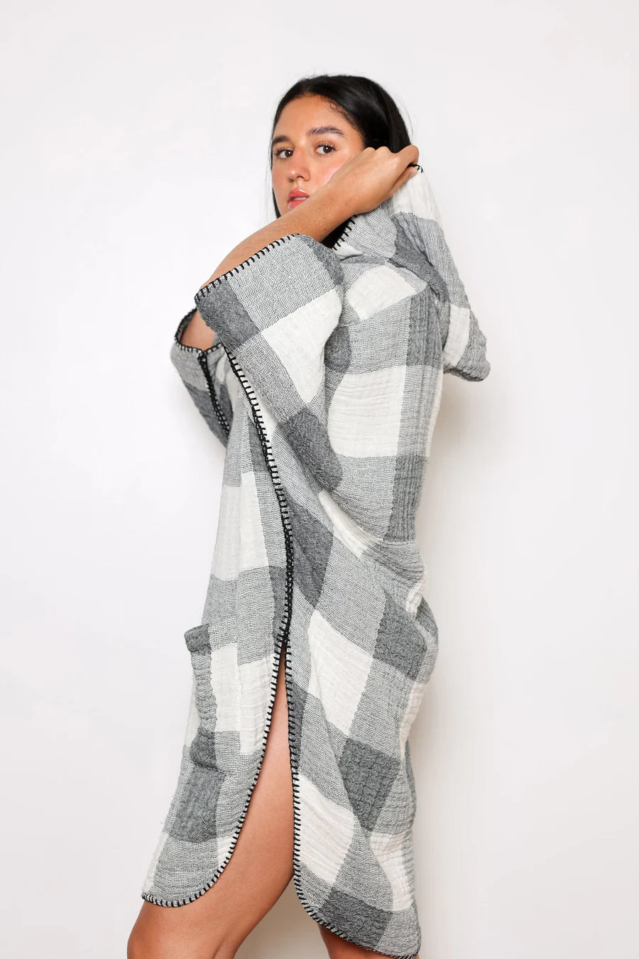 The Limited Edition Plaid Cocoon Poncho (Women)