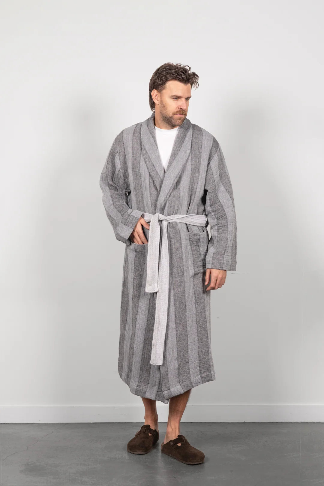 The Cascade | Stripe Unisex Robe