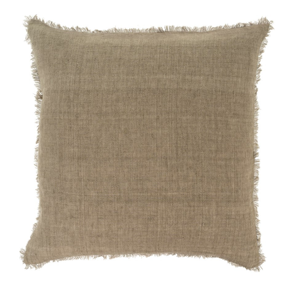 Lina Linen Cushion - Mink