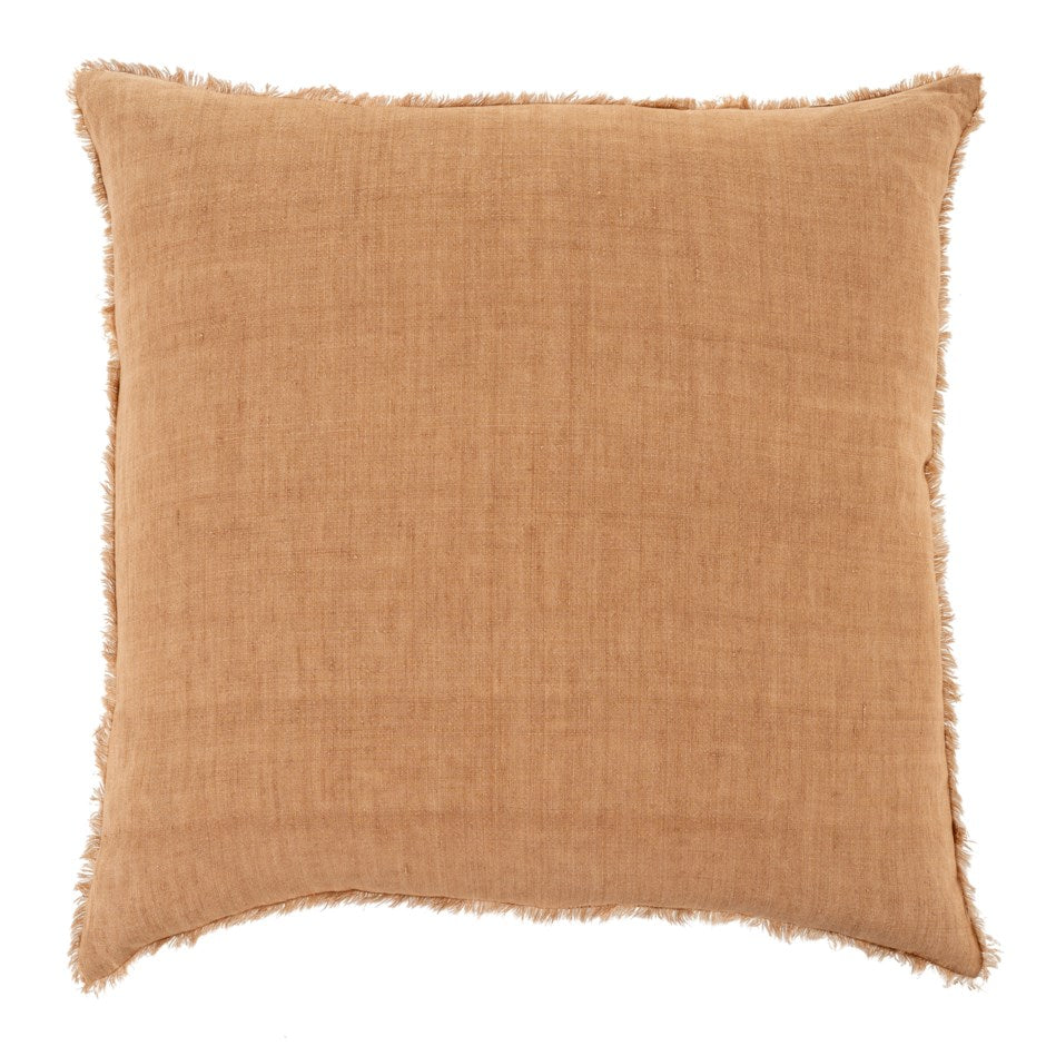 Lina Linen Cushion - Terracotta