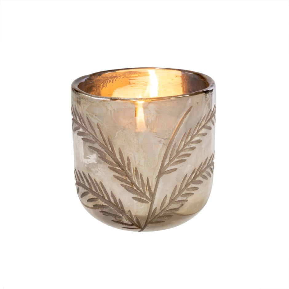 Silver Palms Votive - Large