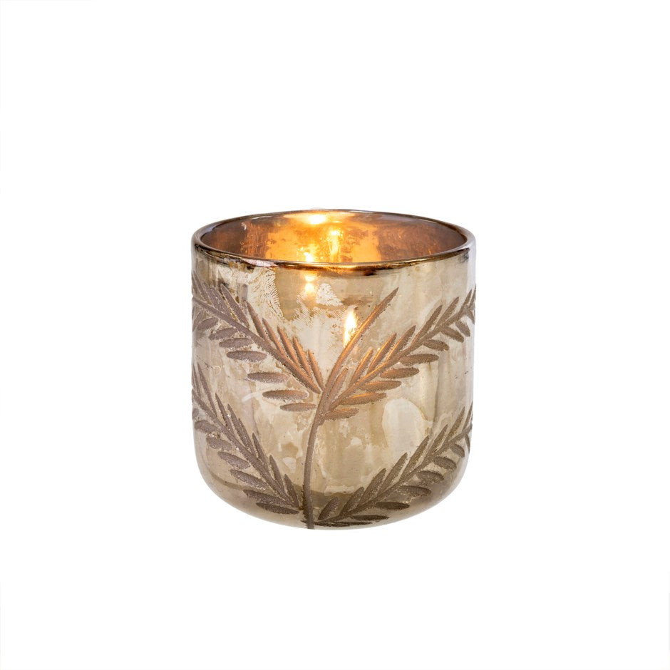 Silver Palms Votive - Small