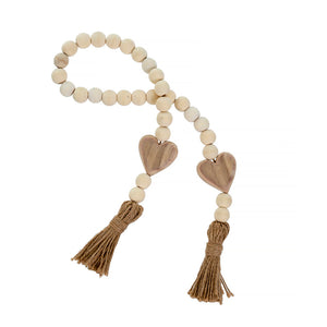 Heart Blessing Beads-Natural