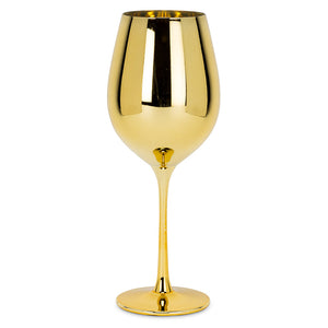 Large Gold Wine Glass