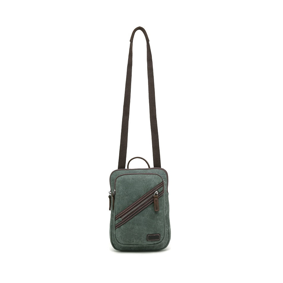 Multifunctional Waxed Canvas Backpack - Small