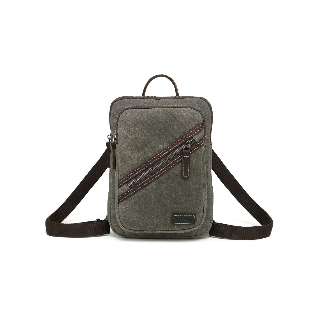 Multifunctional Waxed Canvas Backpack - Small