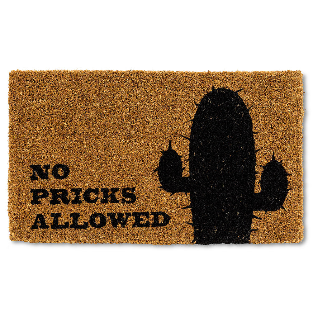 "No Pricks Allowed" Doormat