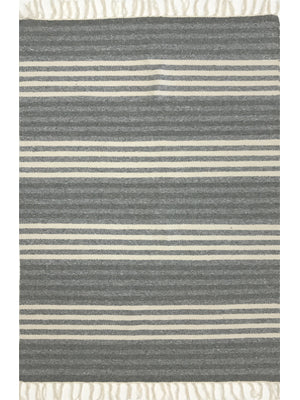 Dark Grey Cotton Rug