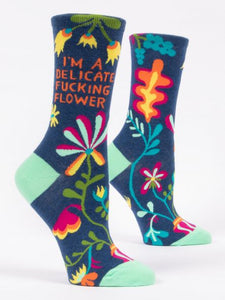 I'm a Delicate Fucking Flower Socks-Women