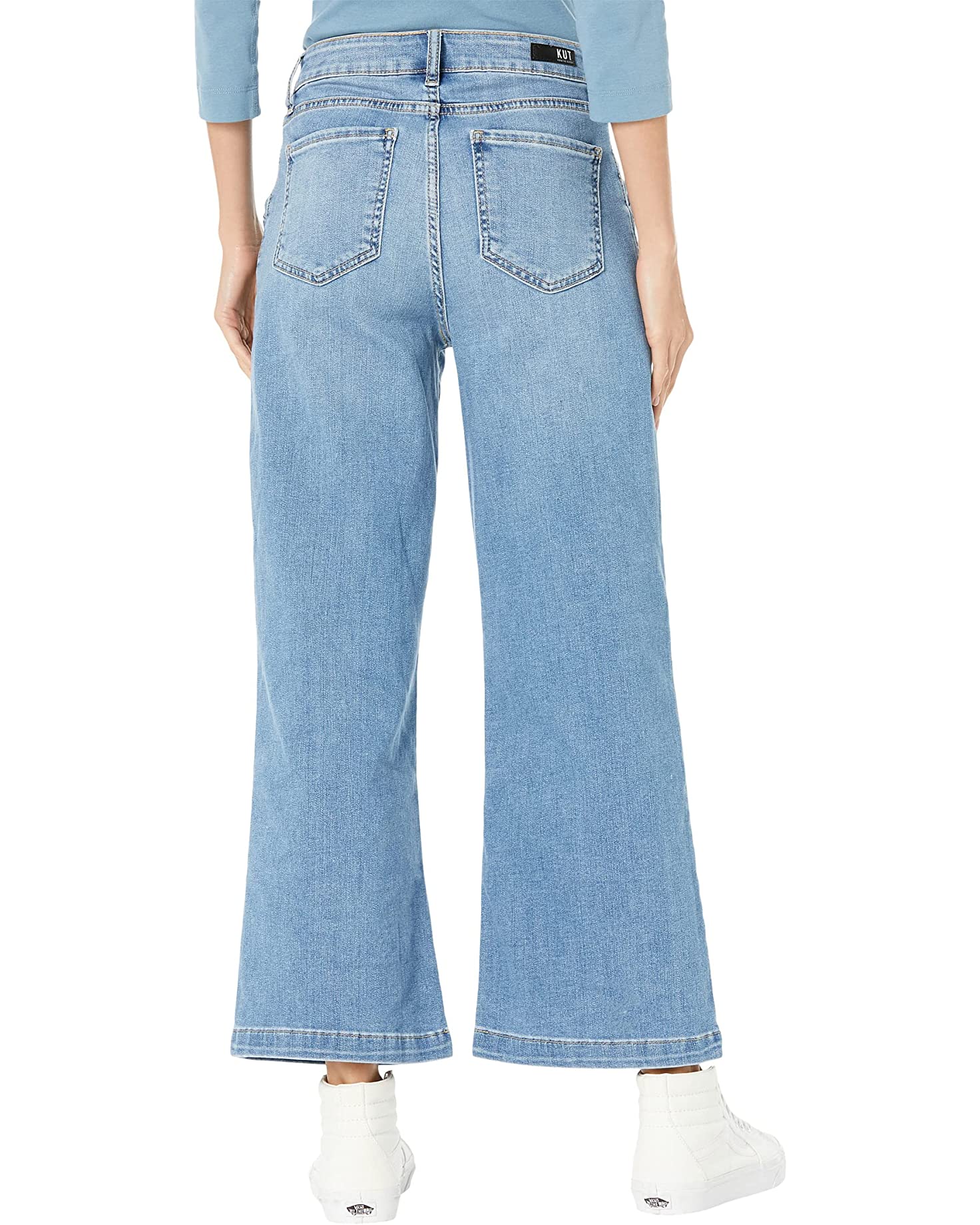 Meg - High Rise Fab Ab Wide Leg (Discovery Wash)