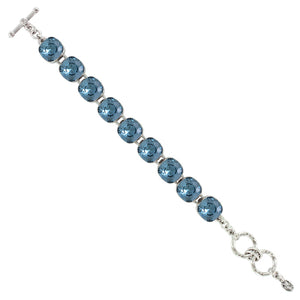 Medium Cushion Bracelet in Denim Blue