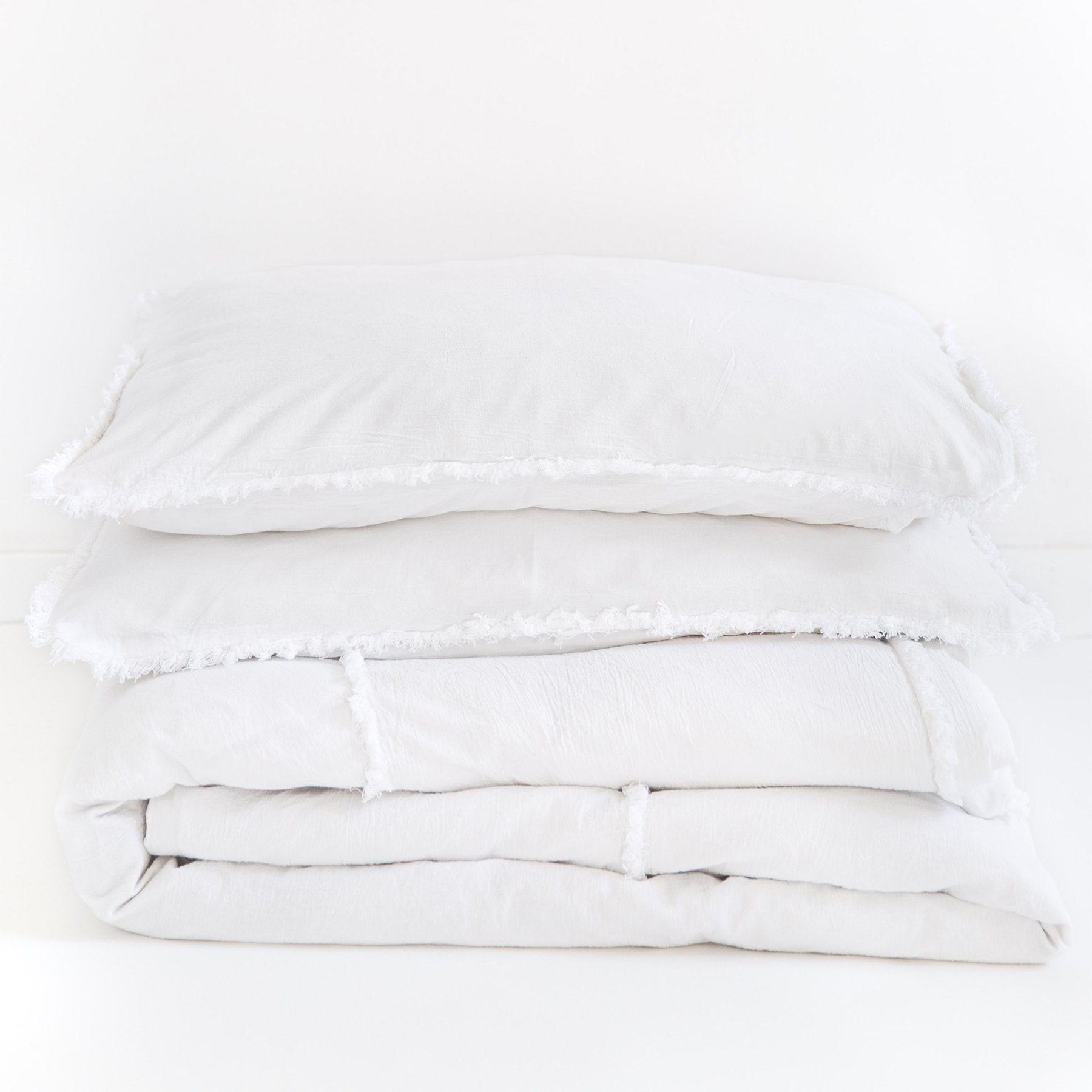 The Eve Duvet Set - Optic White