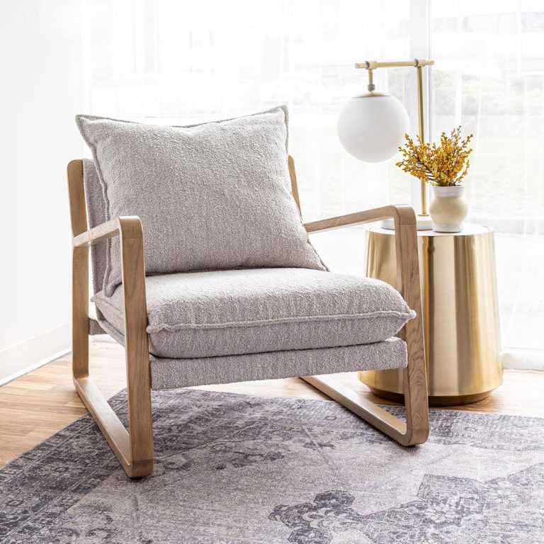 Finn Sling Chair – Taupe Boucle