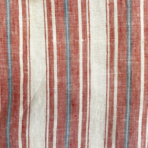 Flat Front Ella Pant in Stripe Linen