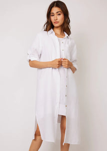 Maxi Linen Blouse Dress