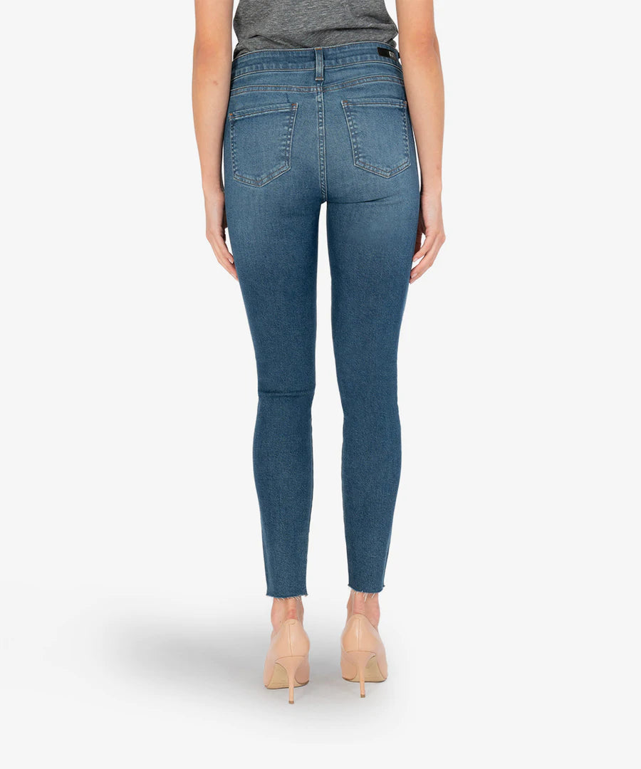 Connie - High Rise Fab Ab Ankle Skinny (Instigator Wash)