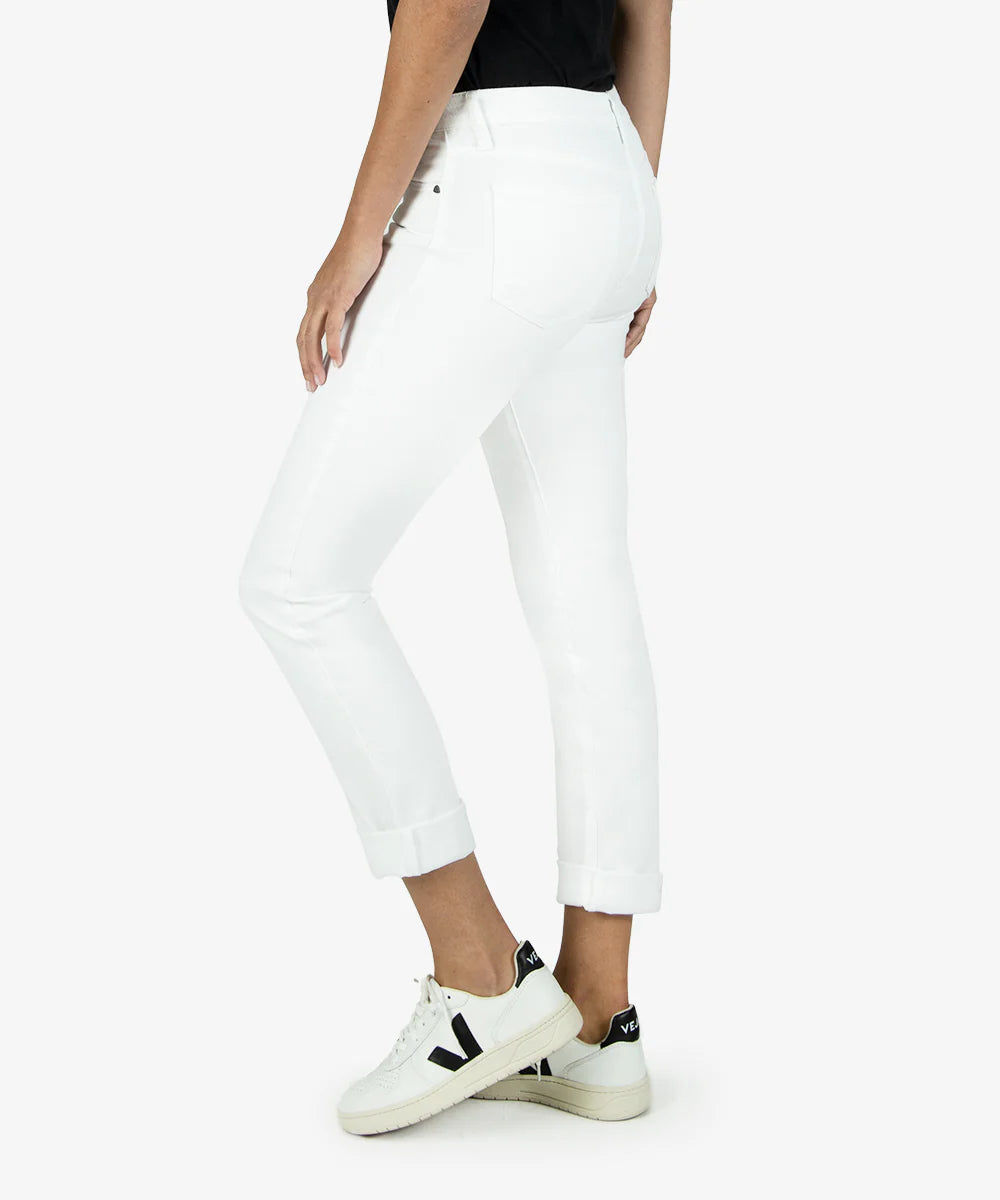 Catherine - Mid Rise Boyfriend (Optic White)