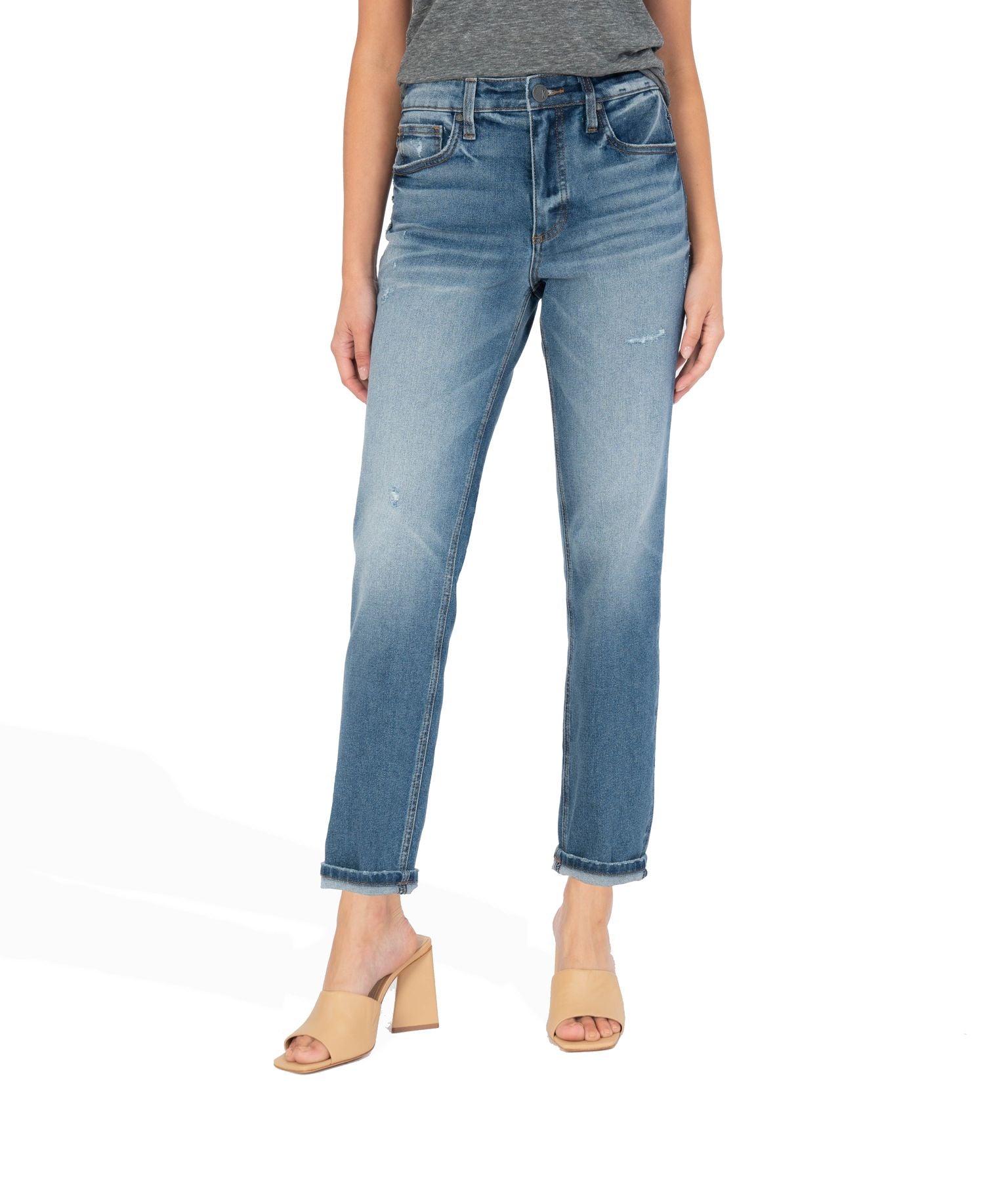 Rachael - High Rise Fab Ab Mom Jean (Plenty Wash)