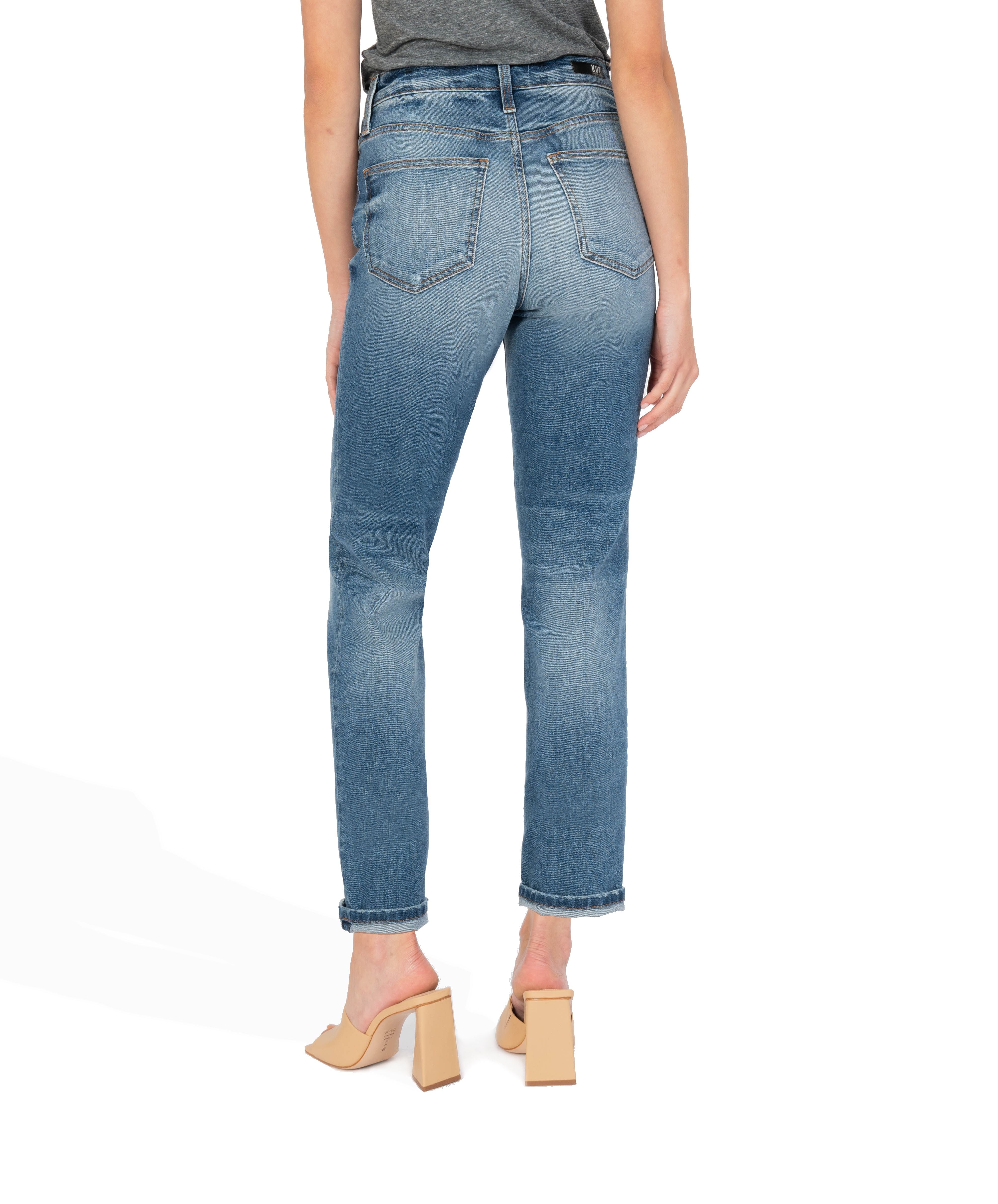 Rachael - High Rise Fab Ab Mom Jean (Plenty Wash)