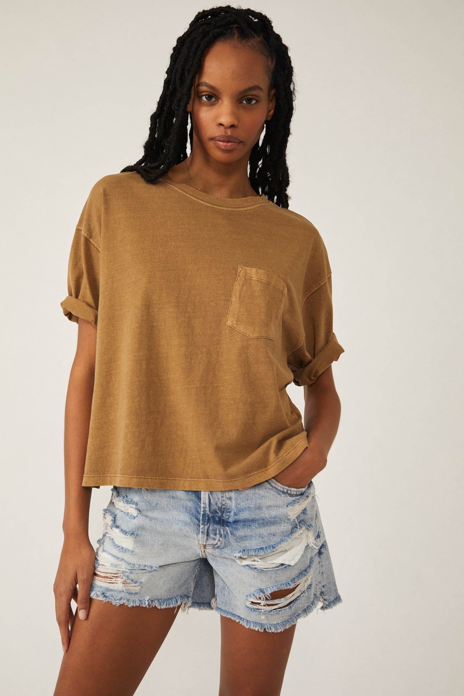 Alissa Tee-Golden Olive