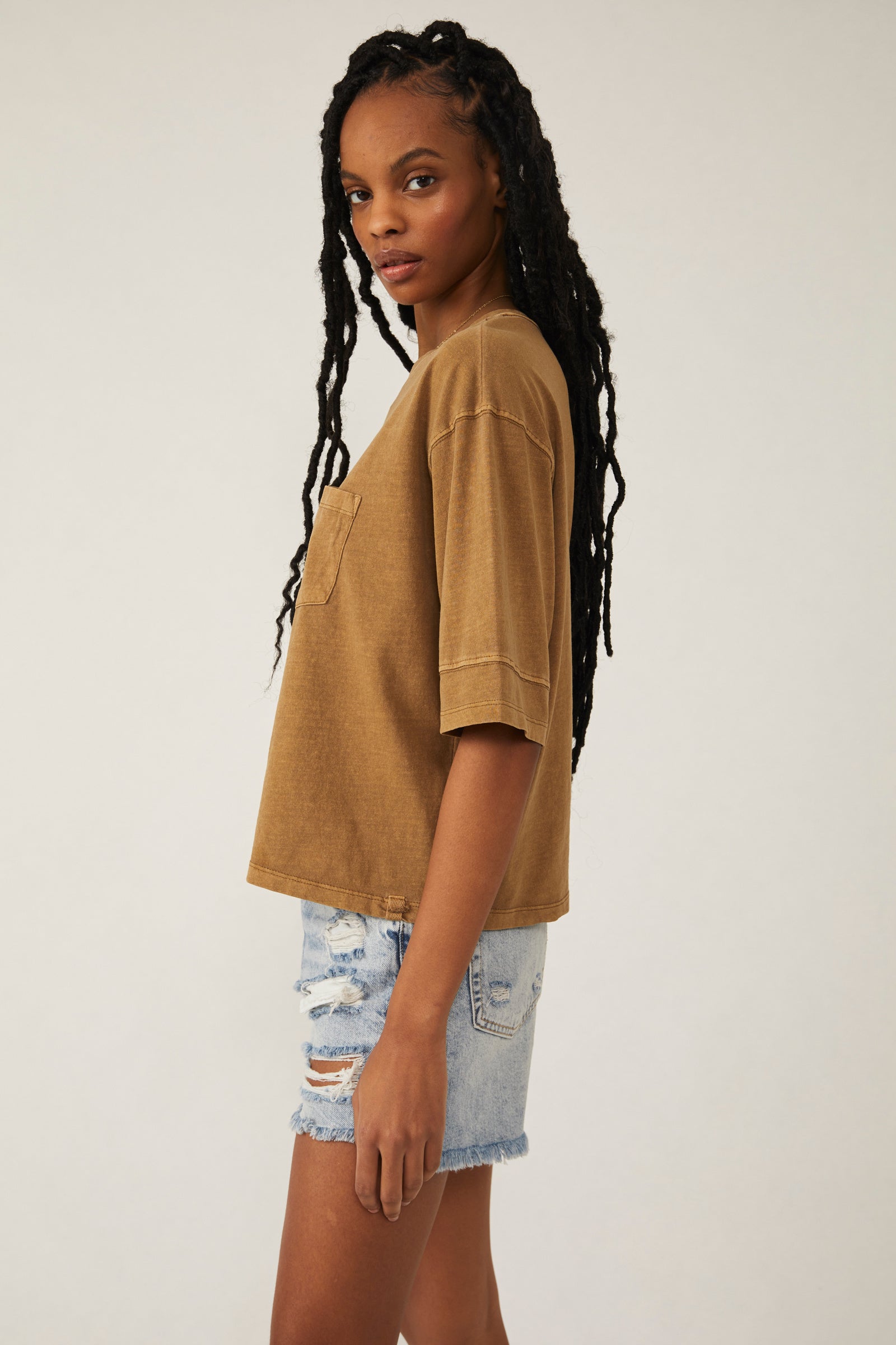 Alissa Tee-Golden Olive