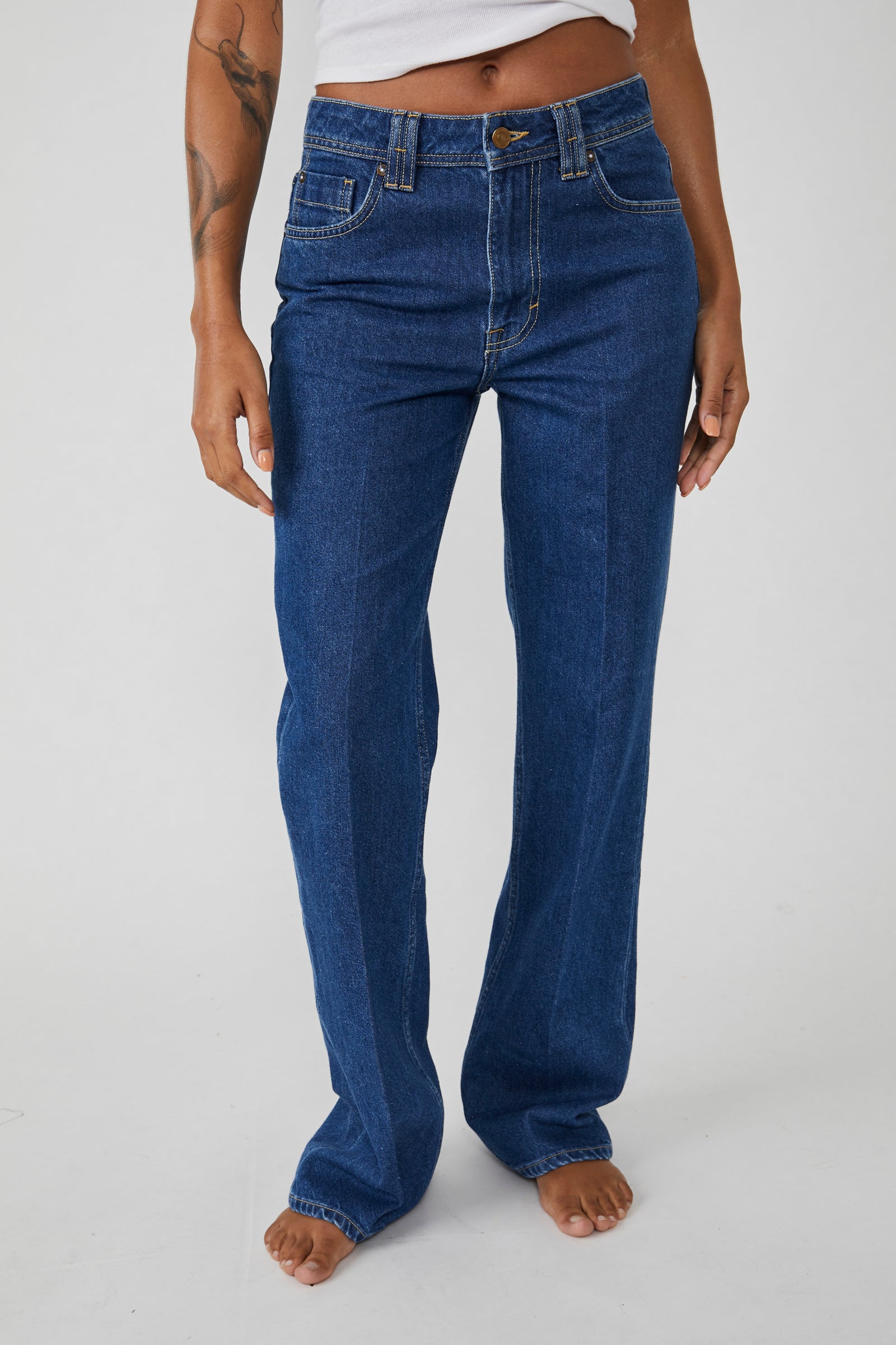 Ava High Rise Bootcut Jeans - Timeless Blue