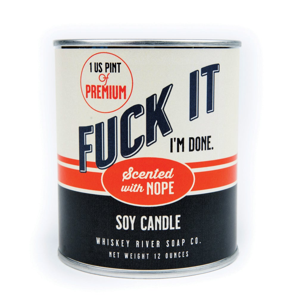 Fuck It - Vintage Paint Can-dle