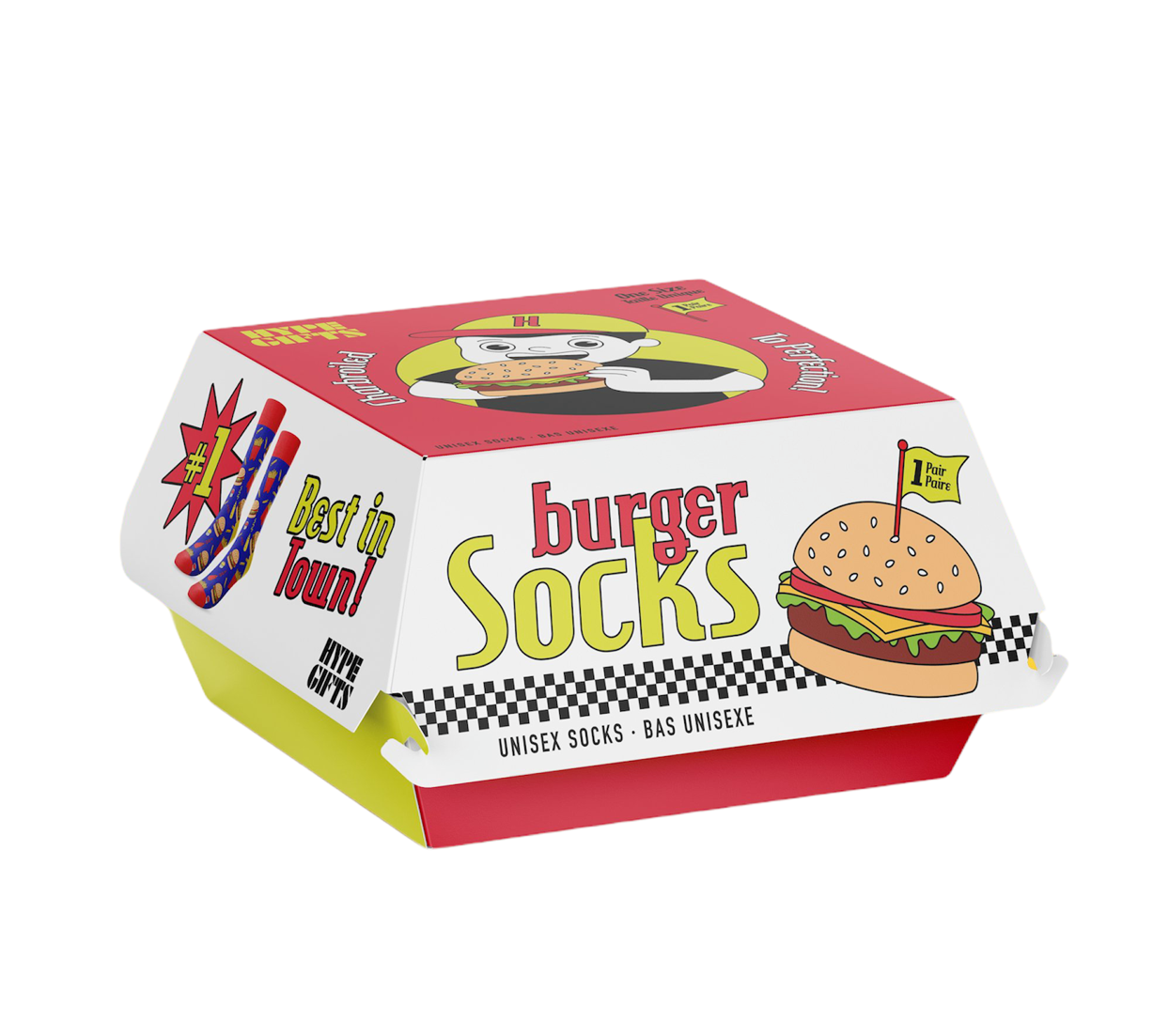 Burger & Fries Socks-Unisex