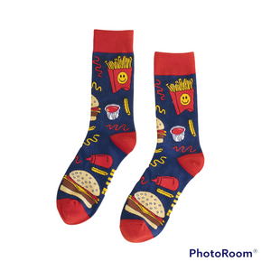 Burger & Fries Socks-Unisex
