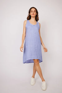 Sleeveless Linen Sheath Dress