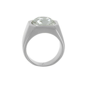 Cushion Crystal Ring in Jet