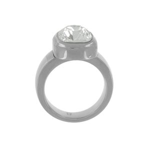 Rectangle Cushion Crystal Ring-Clear Crystal