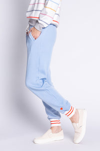 Happy Days Are Here Jogger Pant-Ice Blue