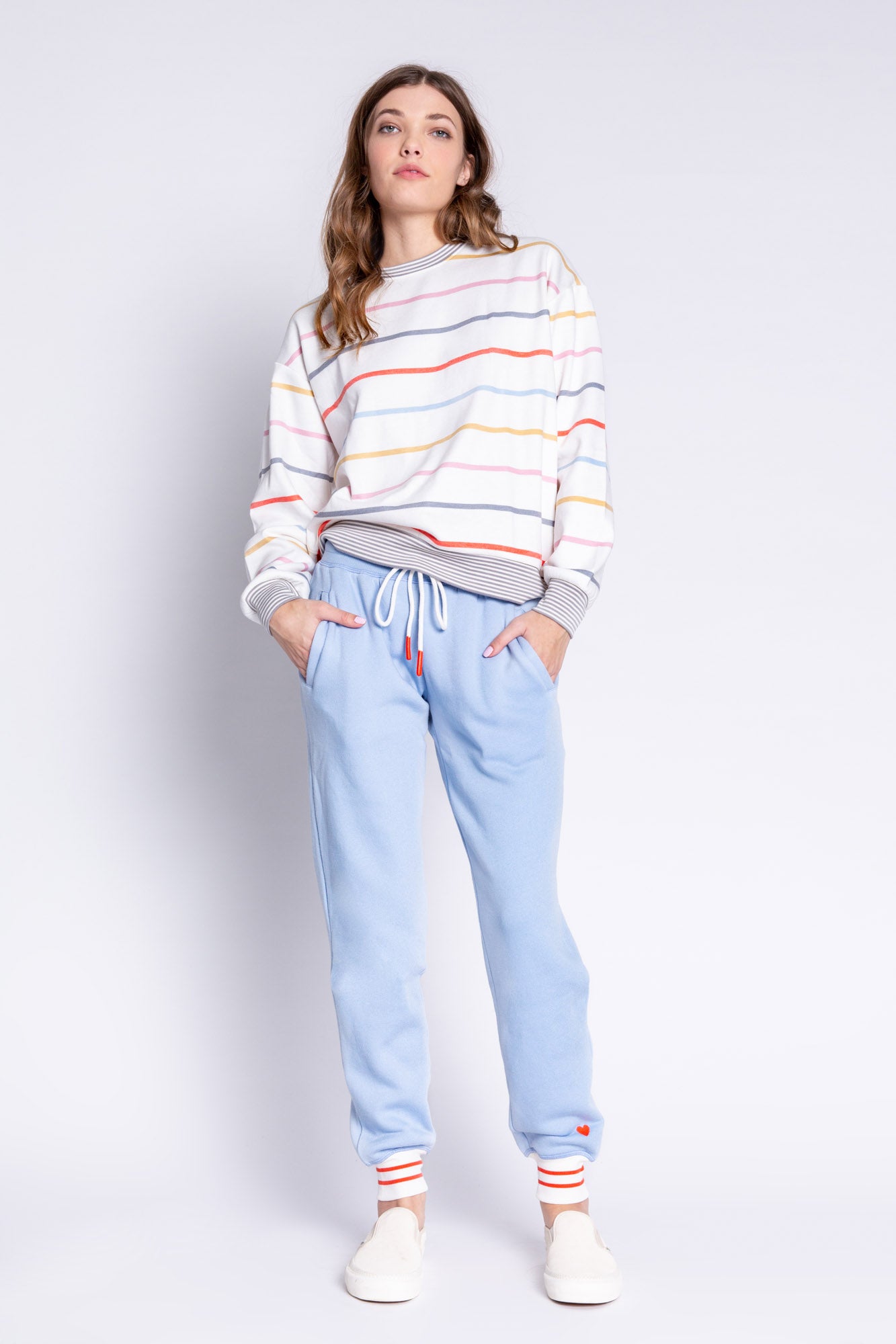 Happy Days Are Here Jogger Pant - Ice Blue