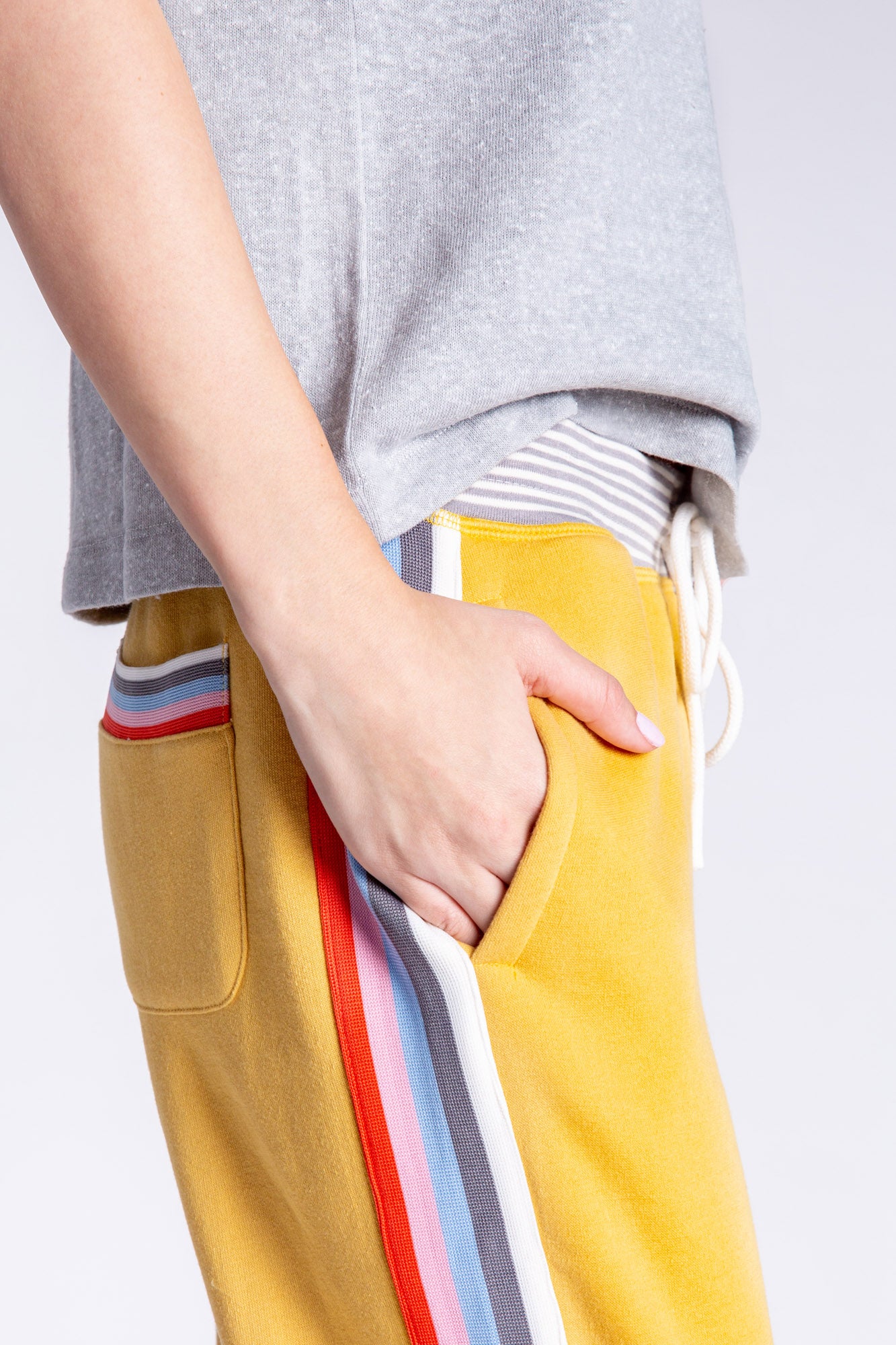 Happy Days Are Here Jogger Pant-Gold