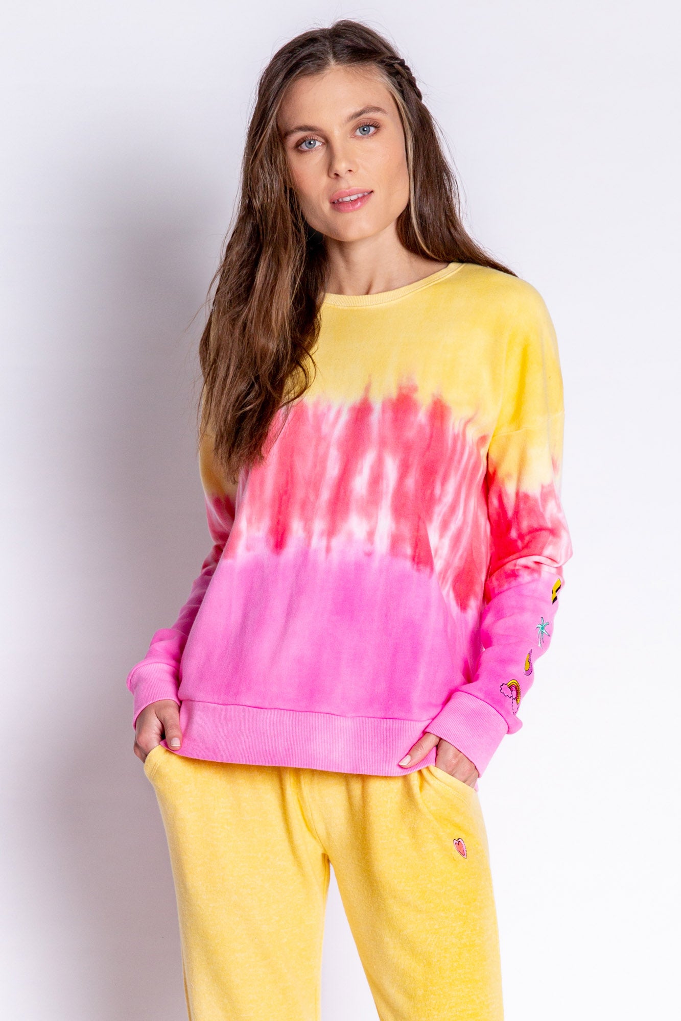 One Love Tie Dye Long Sleeve Top