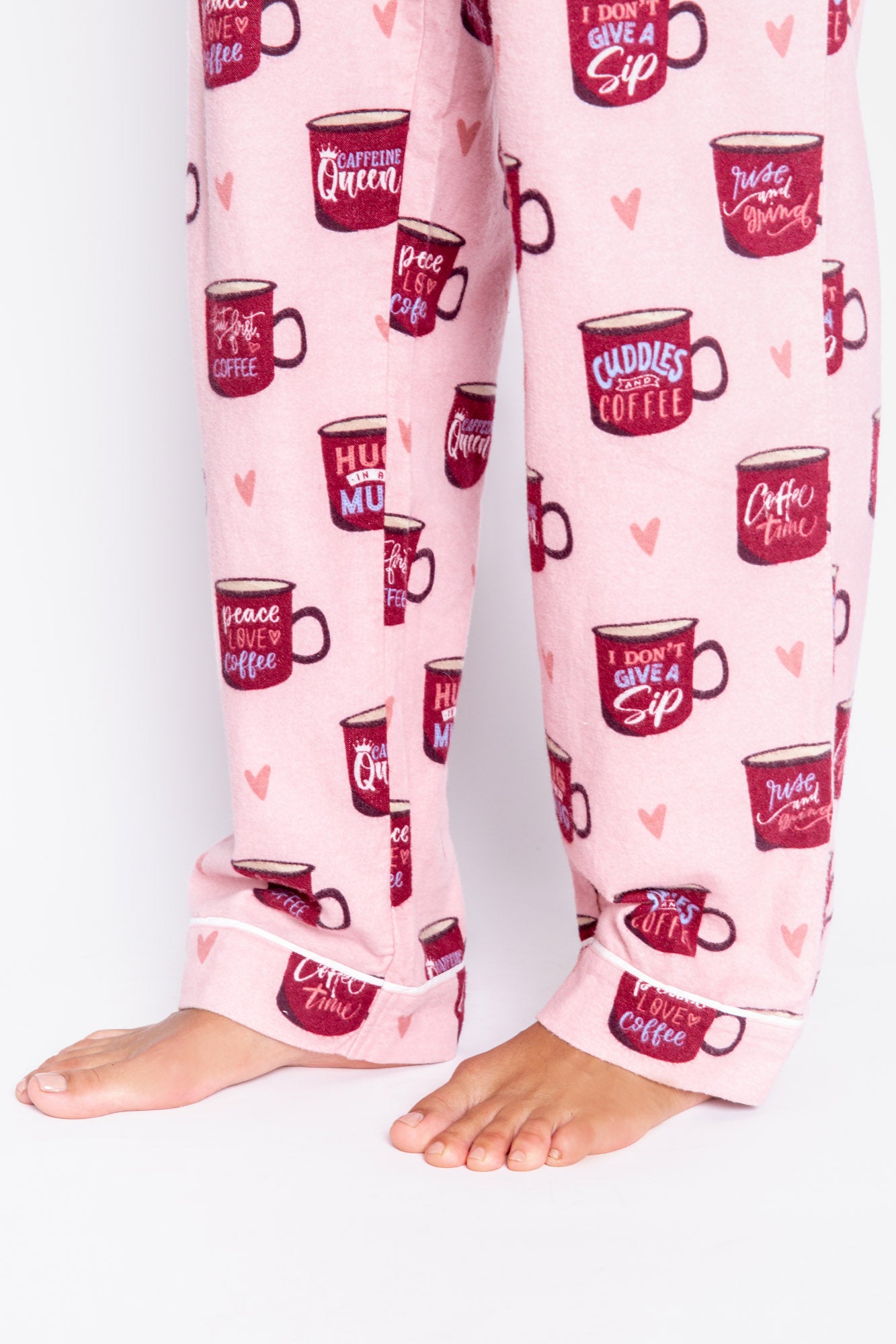 Coffee Flannel PJ Set