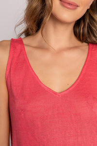 Back to Basics Solid Tank-Hot Pink