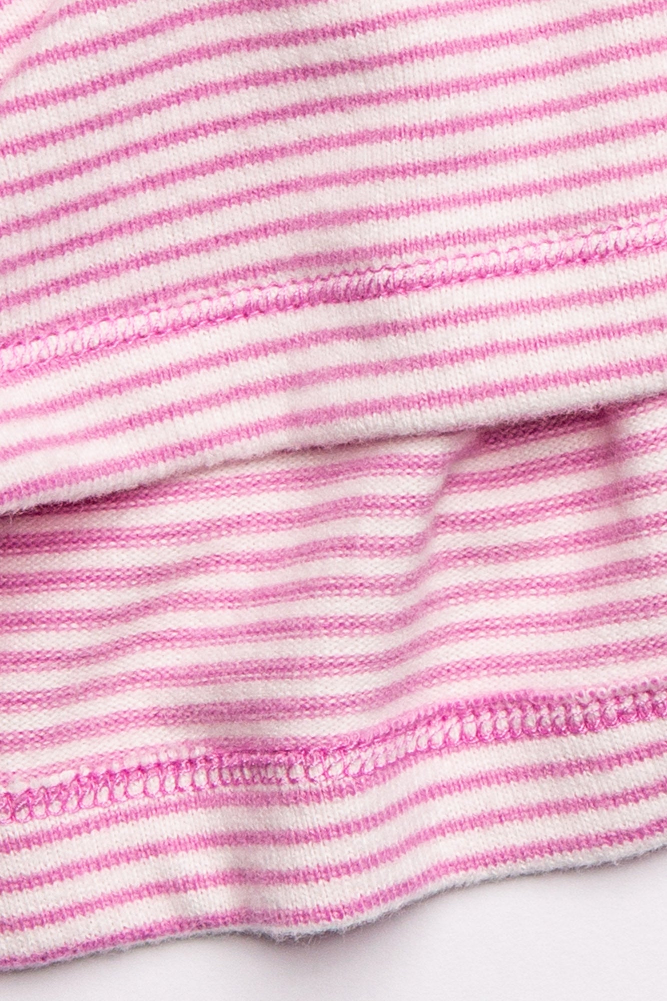 Mini Me Striped Banded Pant-Rose Pink