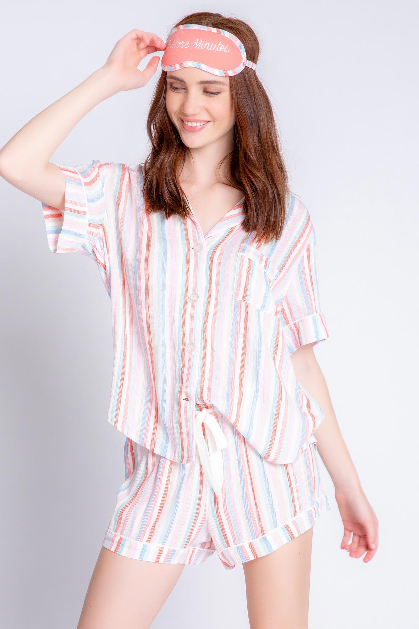 PJ Salvage Saturday Morning Stripe Set