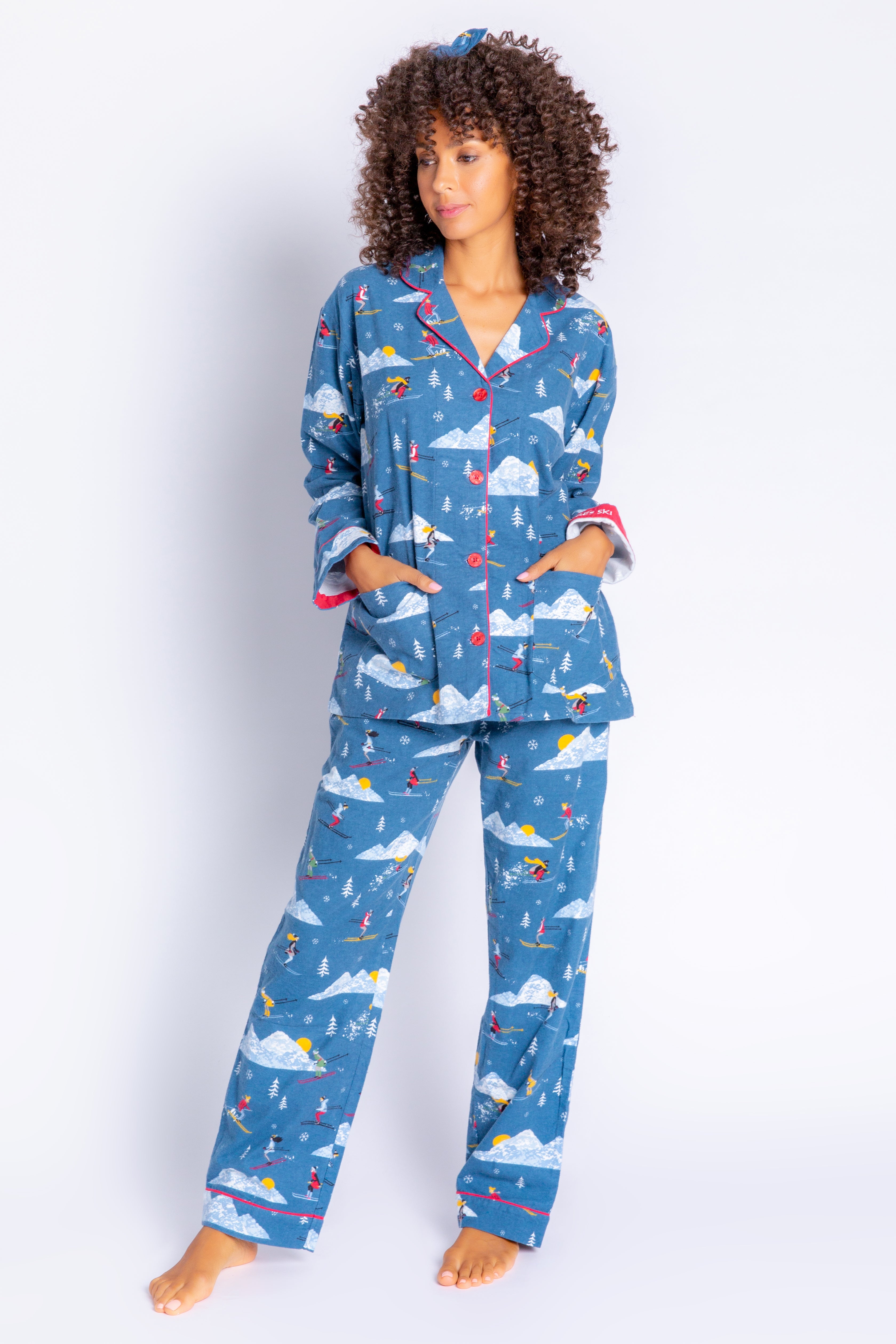 Ski-Winter Flannel PJ Set