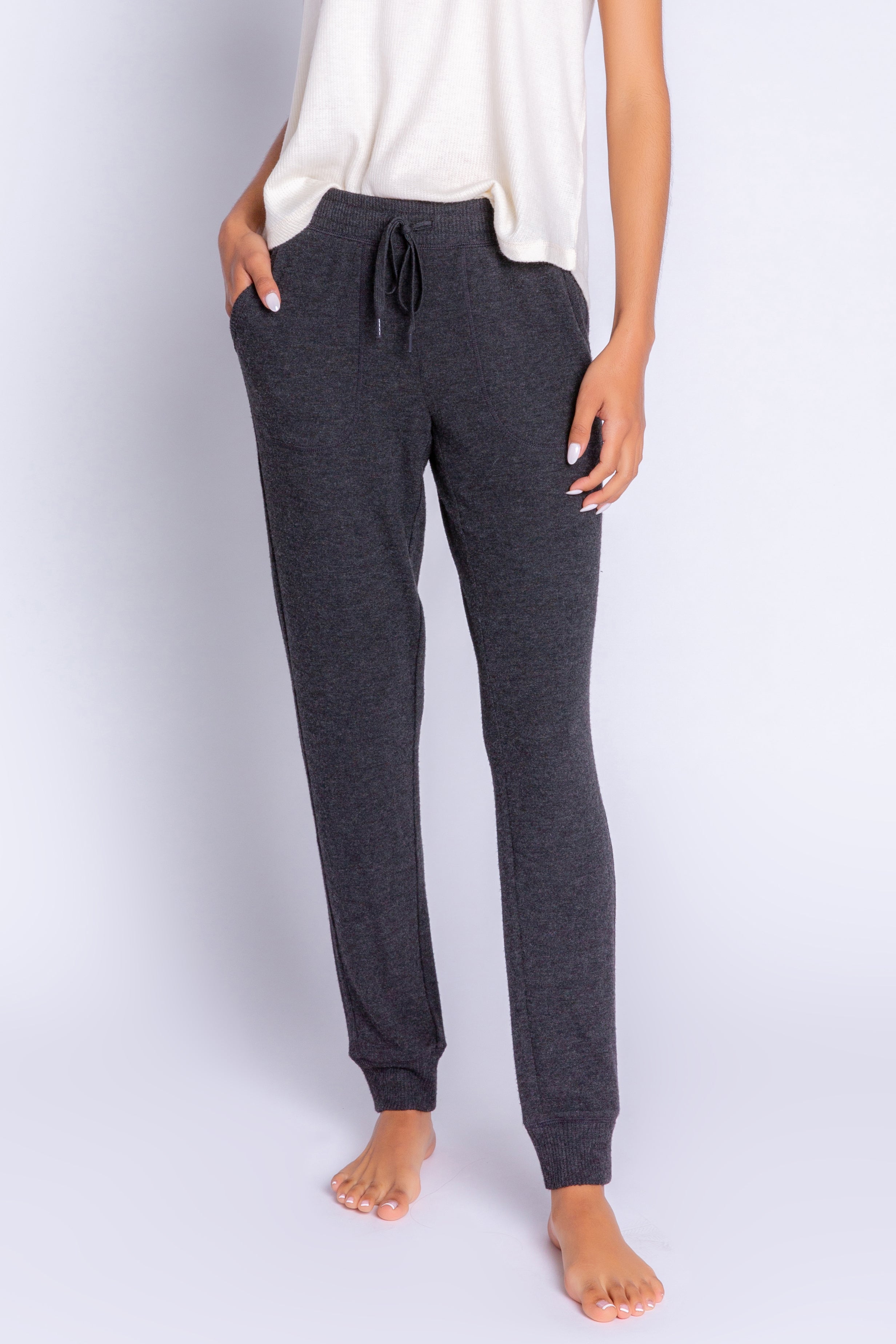 Peachy Pant in Heather Slate