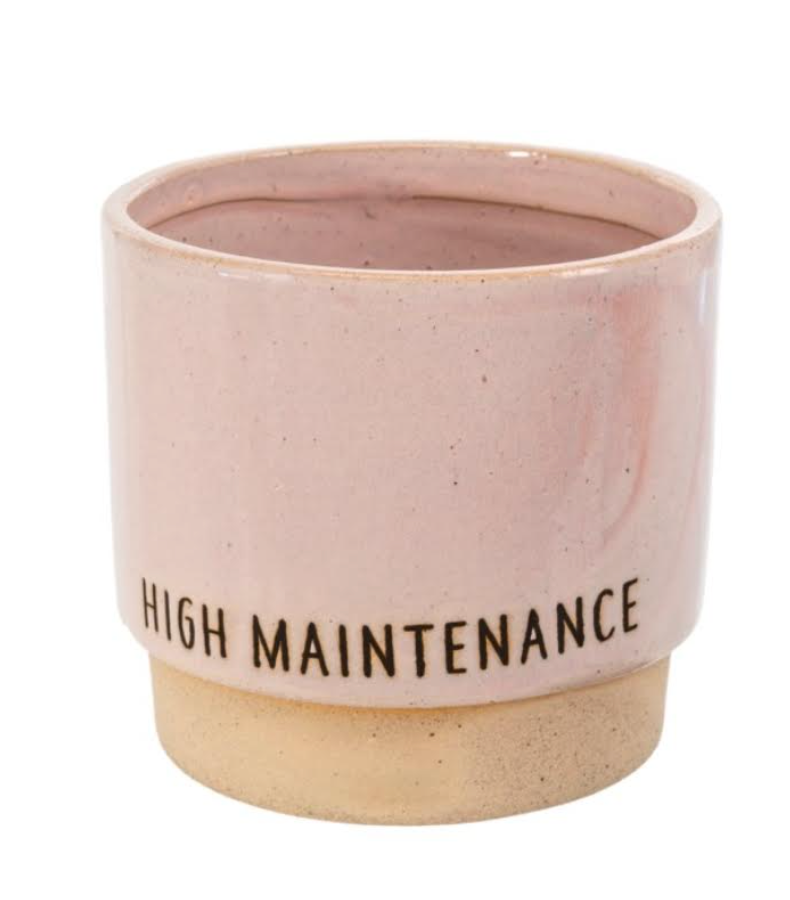 High Maintenance Pot-pink